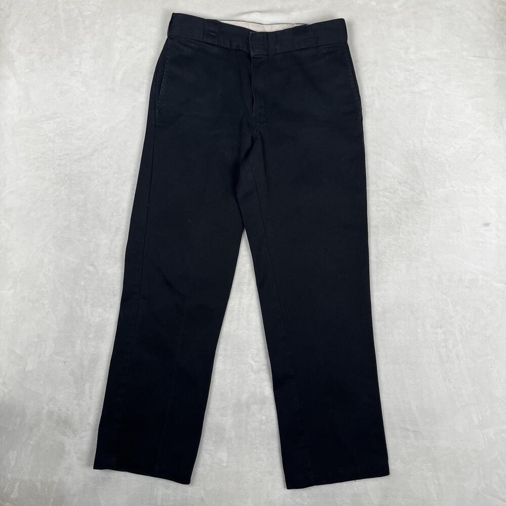 Dickies 874 Work Pants Mens 33x30 Black Original Fit Chino Twill Workwear